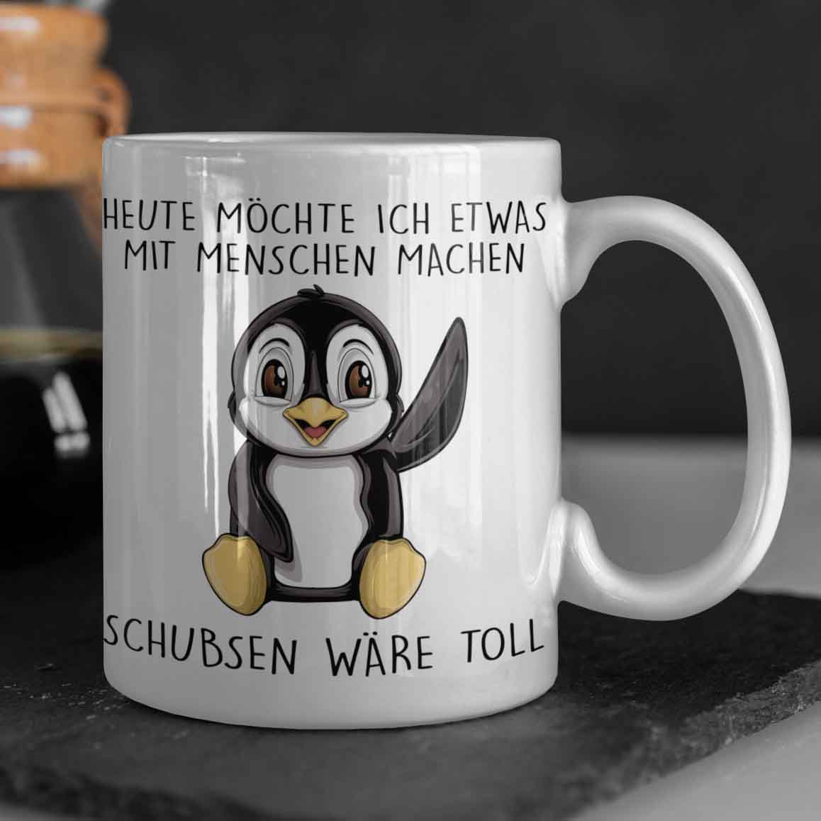 Pinguin-Tasse, Pinguin-Liebhaber-Geschenk, lustige Pinguin-Tasse, keine  Gedanken nur Pinguin, Pinguin-Geschenk, niedliche Pinguin-Tasse, Pinguin-Enthusiast  -  Schweiz